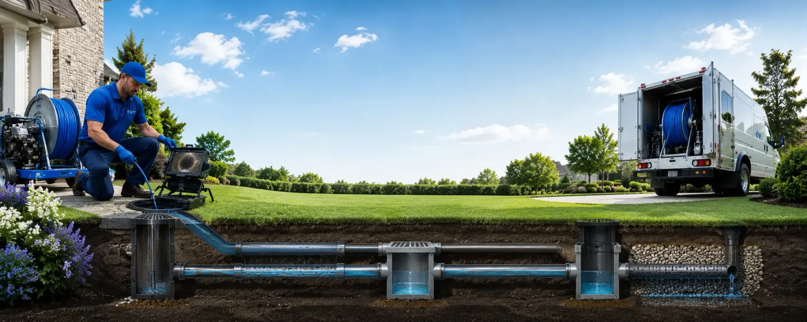 Outdoor drain cleaning information for East Durham, NY